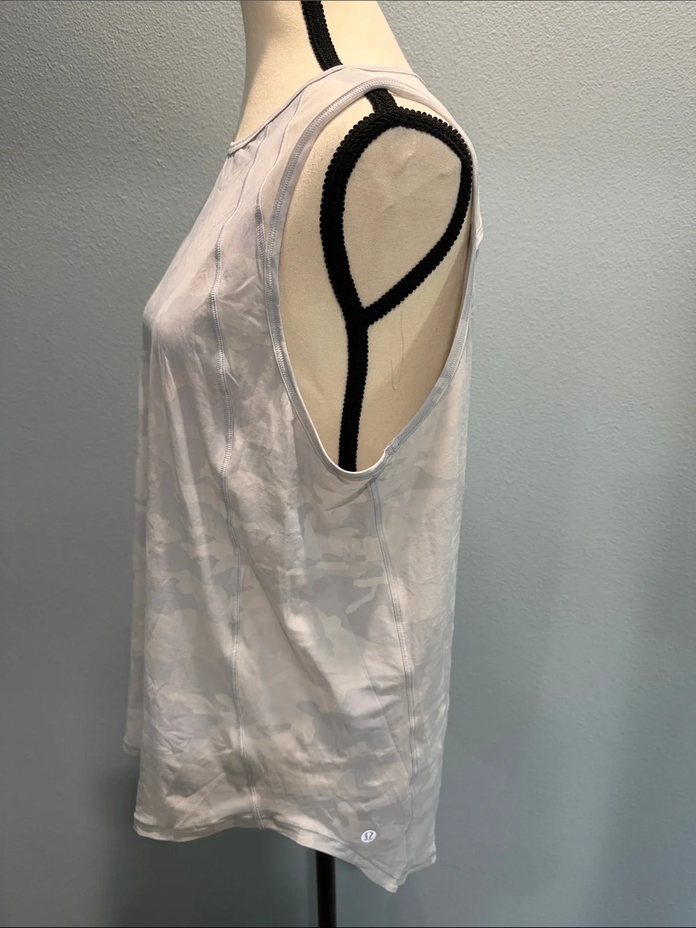 lululemon athletica Light Gray Camouflage Racerback Tank